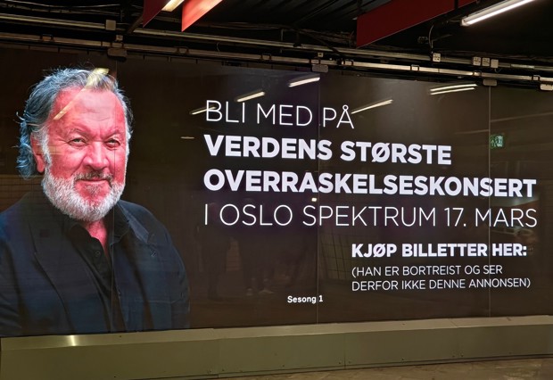 Sønnen lurte Bjørn Eidsvåg på 70-årsdagen: - Han skal ikke få vite noe som helst