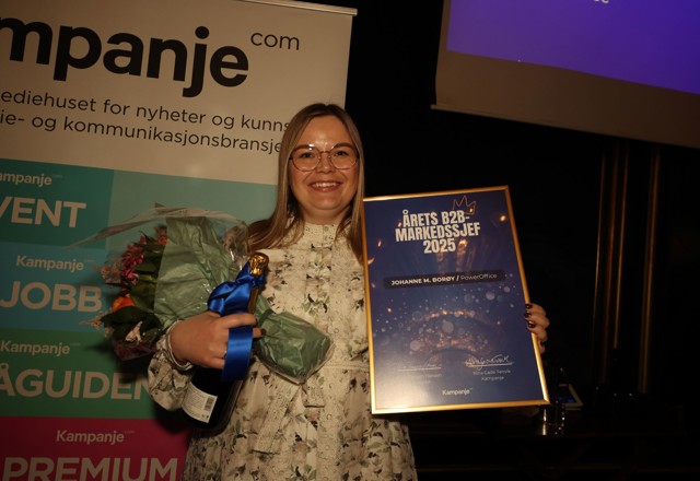 Johanne Mosti Borøy viser «power» og er «Årets B2B-markedssjef»