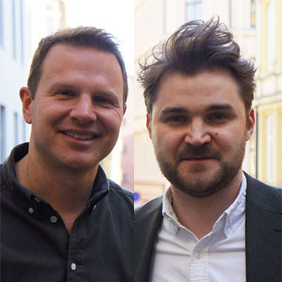 Jakob Skåltveit og Arvid Cedergren